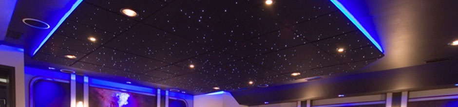 Galaxy Twilight Star Ceiling - cove lighting